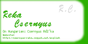 reka csernyus business card